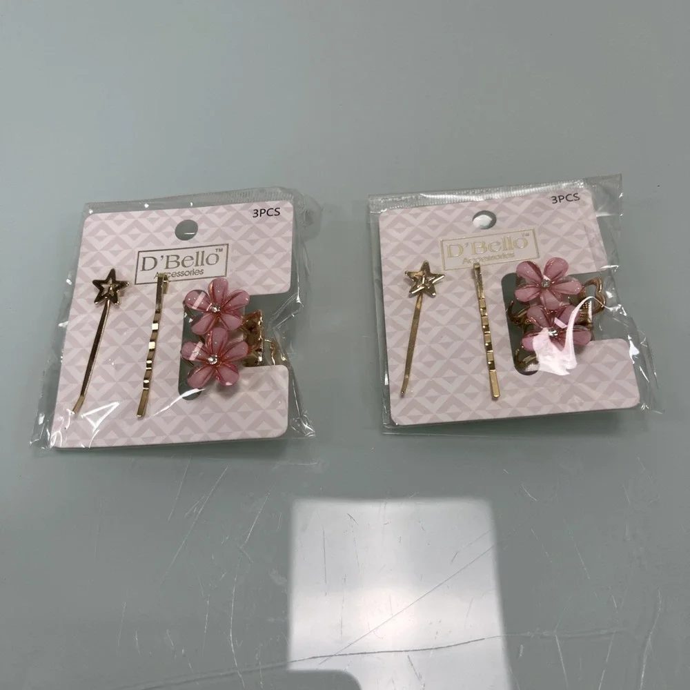 Large‎ Hair Accessory Lot Butterfly Floral Bobby Pins Barrettes New